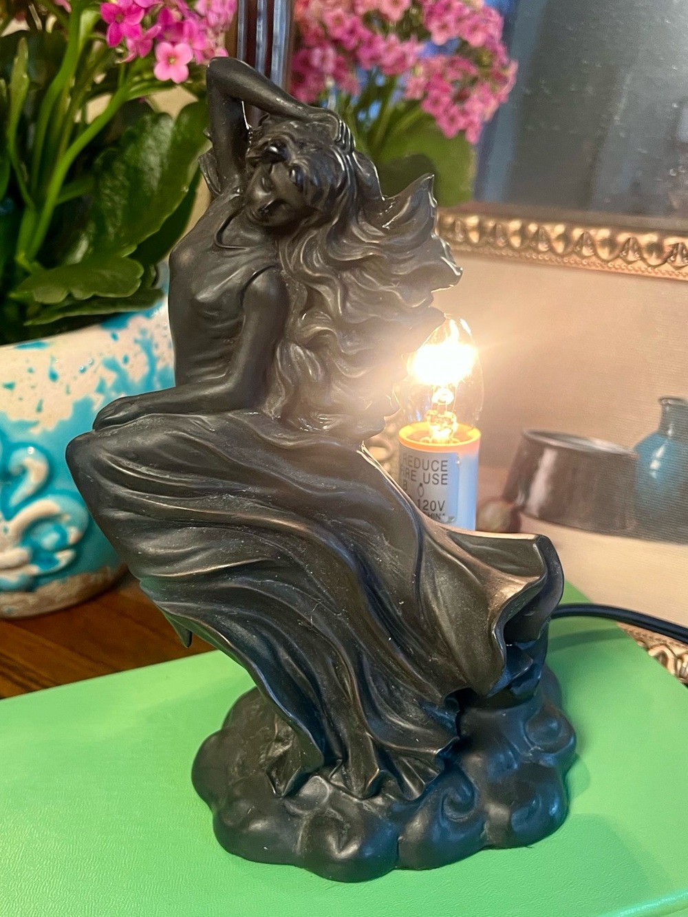 Vintage Goddess Accent Lamp Siren Aphrodite Venus Female